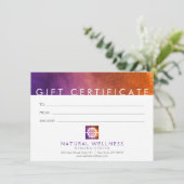 抽象芸術モダンパープルウェルネスギフト券 (スタンド正面)