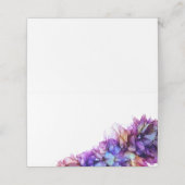 抽象芸術モダンパープルヘイズアルコールイ結婚ンク プレイスカード (外部開封)