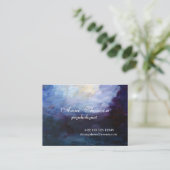 抽象芸術モダンパープル名刺 名刺 (スタンド正面)