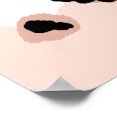 抽象芸術モダンヒョウのシームレスなパターン。動物 ポスター (角)