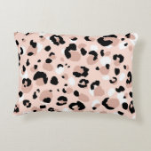 抽象芸術モダンヒョウの継ぎ目のない模様。動物 アクセントクッション (裏面)