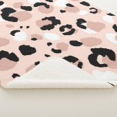 抽象芸術モダンヒョウの継ぎ目のない模様。動物  シェルパブランケット (3/4)