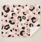 抽象芸術モダンヒョウの継ぎ目のない模様。動物  シェルパブランケット (正面(横))