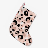 抽象芸術モダンヒョウの継ぎ目のない模様。動物 スモールクリスマスストッキング (正面 (吊り時))