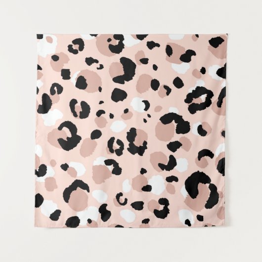 抽象芸術モダンヒョウの継ぎ目のない模様。動物 タペストリー (正面(横))