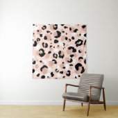 抽象芸術モダンヒョウの継ぎ目のない模様。動物 タペストリー (インサイチュ(横))