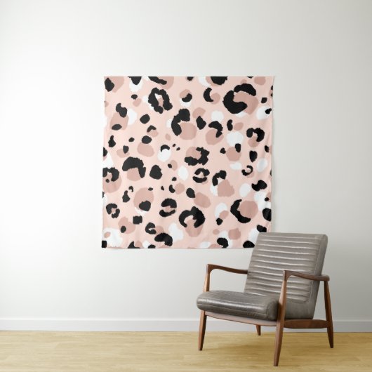 抽象芸術モダンヒョウの継ぎ目のない模様。動物 タペストリー (インサイチュ)