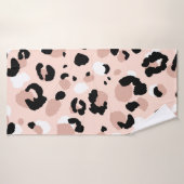 抽象芸術モダンヒョウの継ぎ目のない模様。動物  バスタオル (バスタオル)