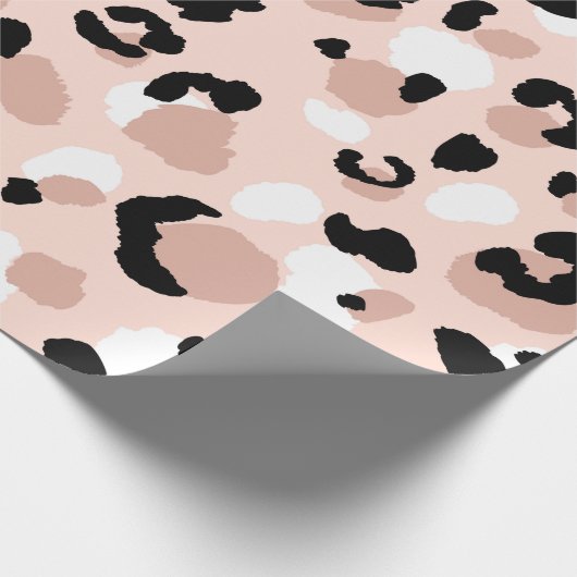 抽象芸術モダンヒョウの継ぎ目のない模様。動物 ラッピングペーパー (角)