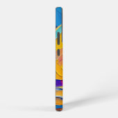 抽象芸術モダンビーチサンセットアートワーク SAMSUNG GALAXYケース (右側面)