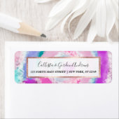 抽象芸術モダンピガーリーックホワイト絞り染め絵を描 ラベル (インサイチュ)