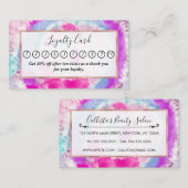 抽象芸術モダンピガーリーックホワイト絞り染め絵を描 ロイヤリティカード (正面/裏面)