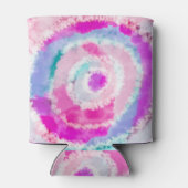 抽象芸術モダンピガーリーックホワイト絞り染め絵を描 缶クーラー (裏面)