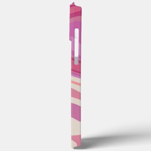 抽象芸術モダンピンクのおもしろい Case-Mate iPhoneケース (裏面 / 左)