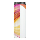 抽象芸術モダンピンクのオレンジ色の黄色い花嫁のメイド –  タンブラー (裏面)