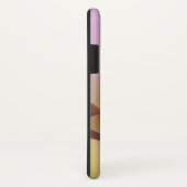 抽象芸術モダンピンクゴールデンフラクタルアートモノグラム Case-Mate iPhoneケース (裏面/右)