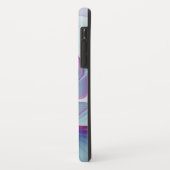抽象芸術モダンピンクブルーターコイズフラクタルアート Case-Mate iPhoneケース (裏面/左)