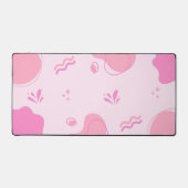 抽象芸術モダンピンクミニマリスト デスクマット (正面)