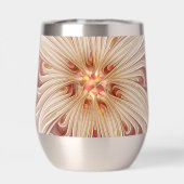 抽象芸術モダンピーチパステルフラワーフラクタルアート (背面)