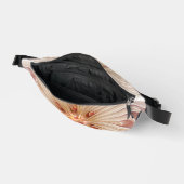 抽象芸術モダンピーチパステルフラワーフラクタルアート ファニーパック (見開き)