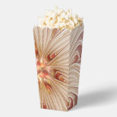 抽象芸術モダンピーチパステルフラワーフラクタルアート フェイバーボックス (はじけた状態)