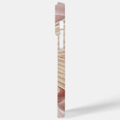 抽象芸術モダンピーチパステルフラワーフラクタルアート Case-Mate iPhoneケース (裏面 / 左)