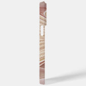 抽象芸術モダンピーチパステルフラワーフラクタルアート Case-Mate iPhoneケース (裏面 / 右)