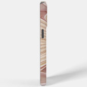 抽象芸術モダンピーチパステルフラワーフラクタルアート Case-Mate iPhoneケース (裏面 / 右)