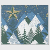 抽象芸術モダンフォレストツリー ラッピングペーパー (フラット)