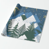 抽象芸術モダンフォレストツリー ラッピングペーパー (アンロールド)