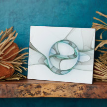 抽象芸術モダンフラクタルアートブルーターコイズグレー