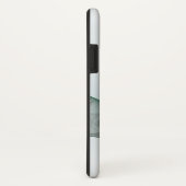 抽象芸術モダンフラクタルアートブルーターコイズグレー Case-Mate iPhoneケース (裏面/右)