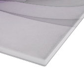 抽象芸術モダンフラクタルアートラベンダーグレー カッティングボード (角)