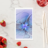 抽象芸術モダンフラクタルアートラベンダーブルー (インサイチュ)