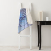 抽象芸術モダンフラクタルアートラベンダーブルー シェルパブランケット (インサイチュ)