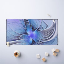 抽象芸術モダンフラクタルアートラベンダーブルー