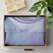 抽象芸術モダンフラクタルアートラベンダーブルー 薄葉紙 (ギフト)