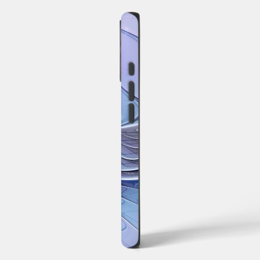 抽象芸術モダンフラクタルアートラベンダーブルー Case-Mate iPhoneケース (裏面 / 左)