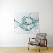 抽象芸術モダンフラクタルブルーターコイズグレー名