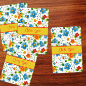 抽象芸術モダンフラワーテーマ(明るい色) トランプ