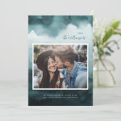 抽象芸術モダンフロストクリスマスフォトカード シーズンカード (スタンド正面)