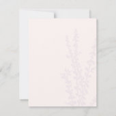 抽象芸術モダンフローラウェディングRSVPカード 出欠カード (裏面)