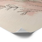 抽象芸術モダンフローラウォールアートII ポスター (角)