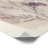 抽象芸術モダンフローラウォールアートIII ポスター (角)