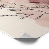 抽象芸術モダンフローラウォールアートVI ポスター (角)