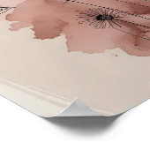 抽象芸術モダンフローラウォールアートVII ポスター (角)