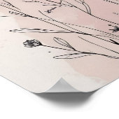 抽象芸術モダンフローラウォールアートVIII ポスター (角)