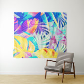 抽象芸術モダンフローラパステルカラー タペストリー (インサイチュ(横))
