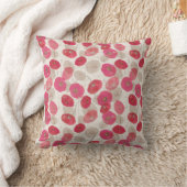 抽象芸術モダンフローラピンクポピー クッション (ブランケット)