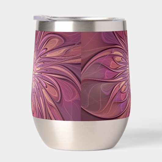 抽象芸術モダンフローラフラクタルアートベリーカラー (右面)